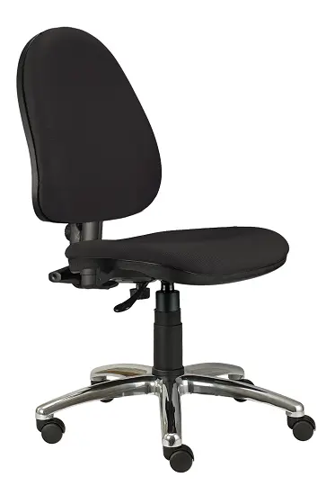 888/MEK CR židle kancelářská, kříž chrom, koženka BLOOM B 08 - koženka černá